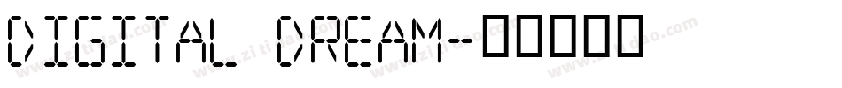 Digital dream字体转换